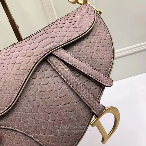 Dior包 Dior saddle頂級蟒蛇皮系列 迪奧馬鞍包 Dior斜挎小包 大號M9001  Dyd1009